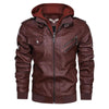 JACKETS KEZONO Anarchy Leather Jacket BURGUNDY / M