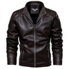 JACKETS KEZONO Atlas Biker Leather Jacket COFFEE / XS