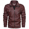 JACKETS KEZONO BeoWulf Leather Jacket BURGUNDY / S