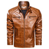 JACKETS KEZONO Fast Racer Leather Jacket SADDLEBROWN / S