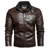 JACKETS KEZONO Knight Leather Jacket SADDLEBROWN / XS