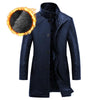 JACKETS KEZONO Leather Agents Long Jacket WITH VELVET / BLUE / XS
