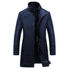 JACKETS KEZONO Leather Agents Long Jacket NO VELVET / BLUE / XS