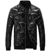 JACKETS KEZONO Leather Bomber Rhombus Bread Jacket BLACK / XS