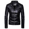 JACKETS KEZONO Leather Braided Rope Jacket BLACK / S