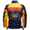 JACKETS KEZONO Leather Fleece Colorful Embroidery Racing MOTO Jacket