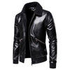 JACKETS KEZONO Leather Fleece-lined Thickened Locomotive Jacket