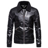 JACKETS KEZONO Leather Fleece-lined Thickened Locomotive Jacket BLACK / S