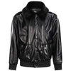 JACKETS KEZONO Leather Flight Biker Jacket BLACK / XS
