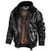 JACKETS KEZONO Leather Flight Biker Jacket