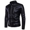 JACKETS KEZONO Leather Gothic Vintage Locomotive Jacket BLACK / B / XXS