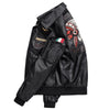 JACKETS KEZONO Leather Indian Embroidery Jacket