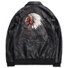 JACKETS KEZONO Leather Indian Embroidery Jacket