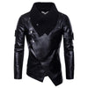 JACKETS KEZONO Leather Irregular Noble Jacket BLACK / S
