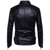 JACKETS KEZONO Leather Irregular Rock Rivet Locomotive Jacket