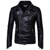 JACKETS KEZONO Leather Irregular Rock Rivet Locomotive Jacket