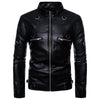 JACKETS KEZONO Leather Locomotive Pull Jacket BLACK / S