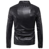 JACKETS KEZONO Leather Oblique Zipper Motorcycle Jacket