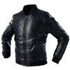 JACKETS KEZONO Leather Patchwork Fleece Oblique Locomotive Jacket