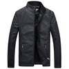 JACKETS KEZONO Leather Pilot Fleece Jacket BLACK / XS