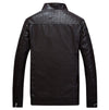 JACKETS KEZONO Leather Pilot Fleece Jacket