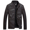 JACKETS KEZONO Leather Pilot Fleece Jacket BROWN / XS