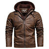 JACKETS KEZONO Leather Retro Armor Jacket SADDLEBROWN / XS