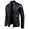 JACKETS KEZONO Leather Rhombus Pattern Jacket