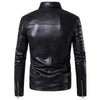 JACKETS KEZONO Leather Rock Roll Zipper Locomotive Jacket
