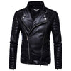 JACKETS KEZONO Leather Rock Roll Zipper Locomotive Jacket