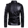 JACKETS KEZONO Leather Rock Roll Zipper Locomotive Jacket
