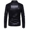 JACKETS KEZONO Leather Rock Roll Zipper Locomotive Jacket
