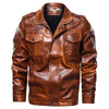 JACKETS KEZONO Leather Village Jacket SADDLEBROWN / XXS