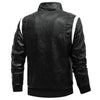 JACKETS KEZONO Scorpion Embroidery Leather Jacket NO EMBROIDERY / HOODIE / BLACK / S