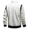 JACKETS KEZONO Scorpion Embroidery Leather Jacket NO EMBROIDERY / HOODIE / WHITE / S
