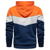 OUTWEAR & PARKAS KEZONO Tri-color Patchwork Sweatshirts Fleece Pullover Hoodie