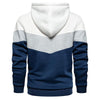 OUTWEAR & PARKAS KEZONO Tri-color Patchwork Sweatshirts Fleece Pullover Hoodie