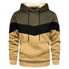 OUTWEAR & PARKAS KEZONO Tri-color Patchwork Sweatshirts Fleece Pullover Hoodie