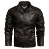 JACKETS KEZONO Western Rider Leather Jacket DARK BROWN / XS